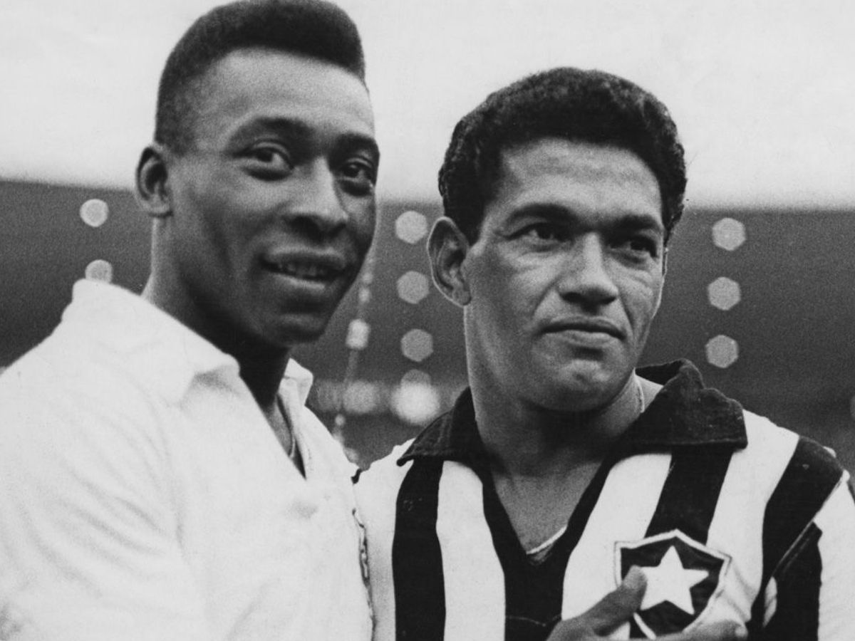 Garrincha con Pele