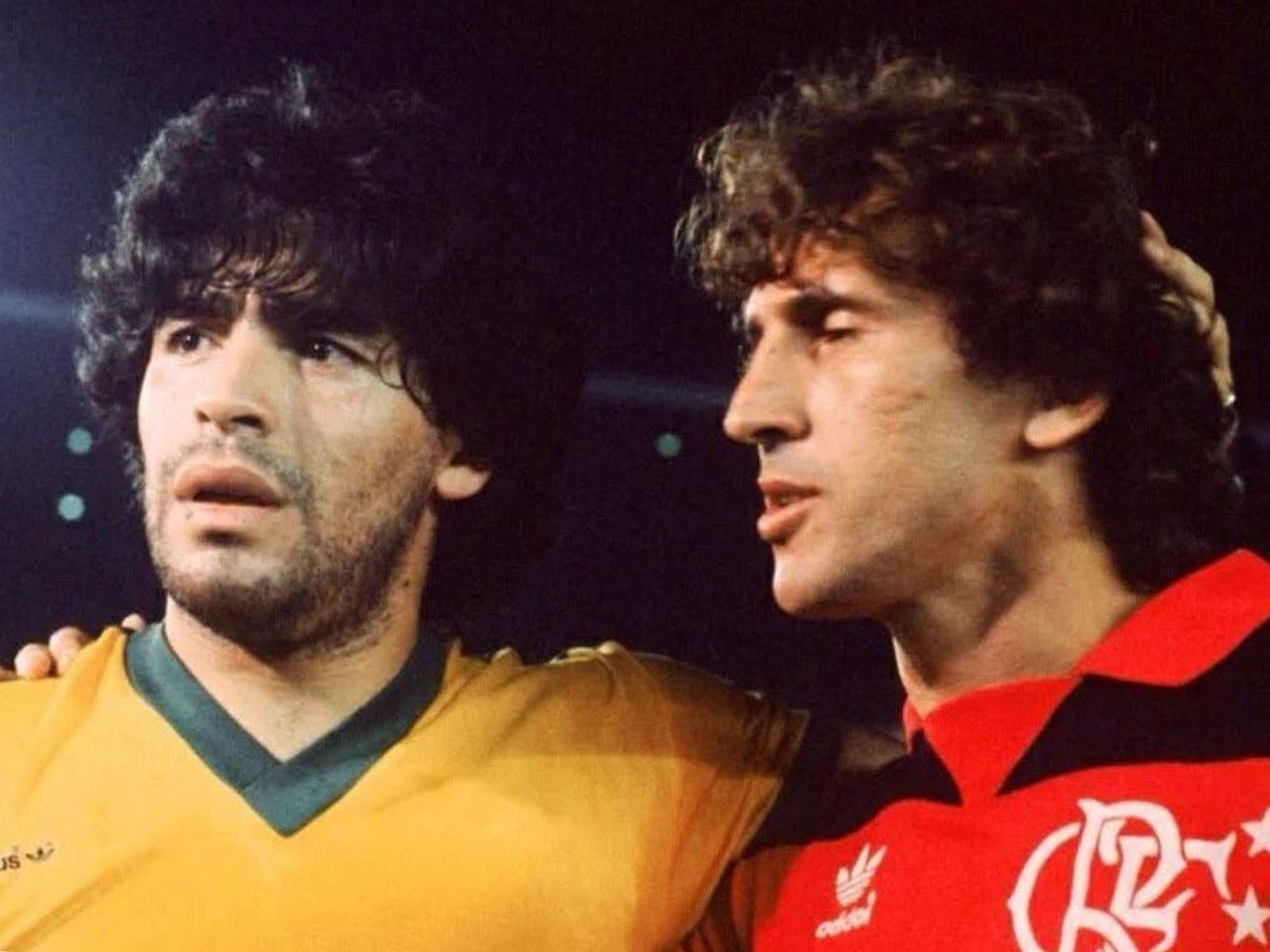 Zico y Maradona